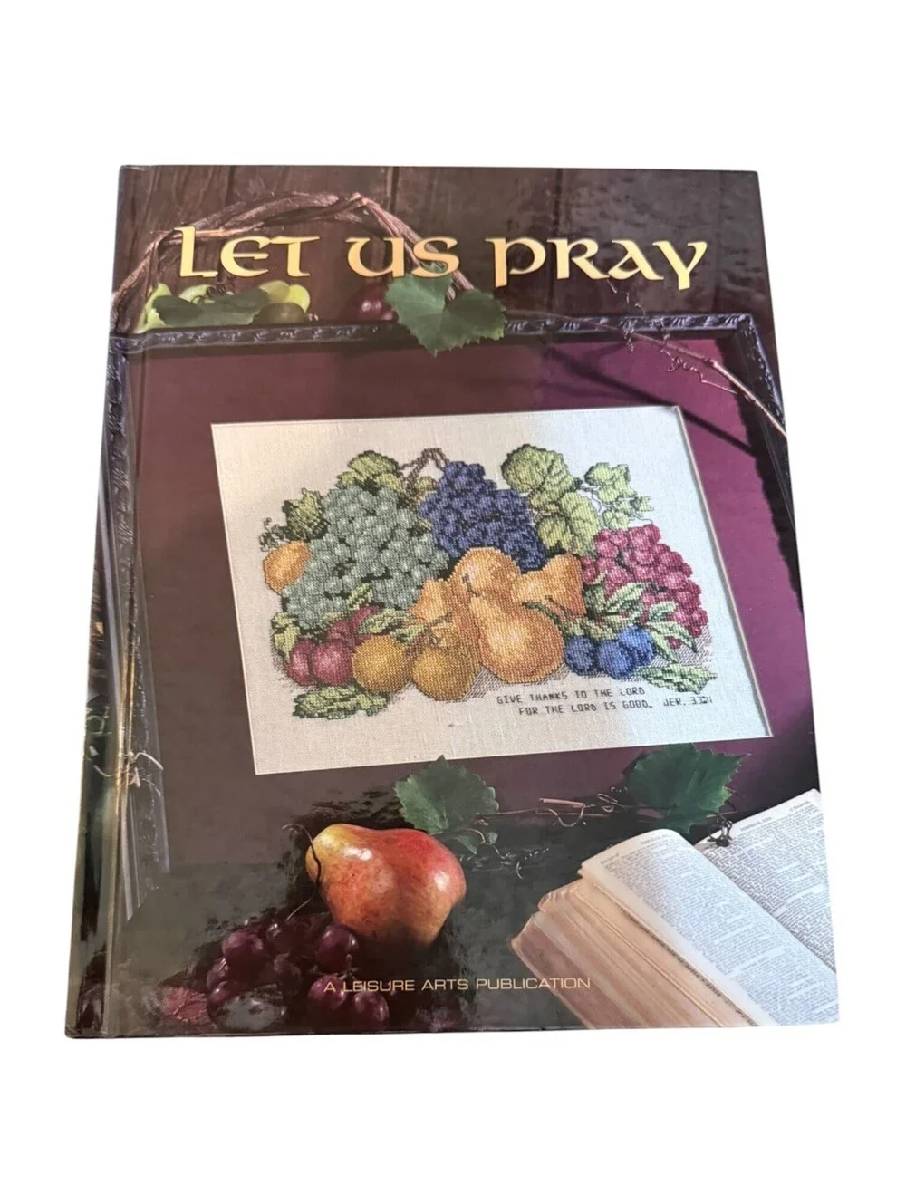 Holiday Reverie & Let Us Pray Cross Stitch Pattern Books by Leisure Arts
